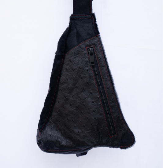 Black Ostrich & Pony | Sling
