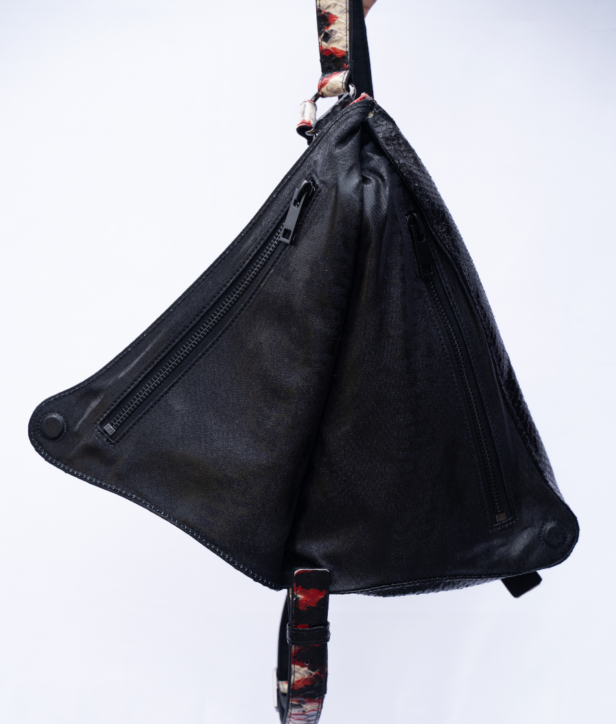 Black/Red/ White Snake Print | Sling